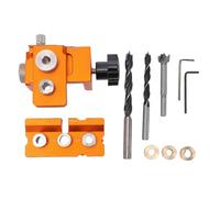 FTVOGUE Kit de Plantilla para Pasadores, Guía de Taladro para Pasadores Ajustable de Aleación de Aluminio con Bujes de Metal de 8 Mm y 15 Mm y Vaina de Taladro de Acero Inoxidable,