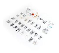 FTVOGUE Kit de Prensatelas para Máquina de Coser Juego de Prensatelas de Metal 35 Piezas Herramienta de Costura Doméstica Multifuncional para Reparaciones de Costura en el Hogar Acolchado Dobladillo