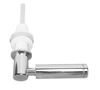 FTVOGUE Kit de Reemplazo de Manija de Inodoro, Palanca de Descarga Cromada de Montaje Frontal Universal para Tanques de Inodoro Estándar con Orificio de Instalación de 20,5 a 31 Mm