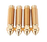 FTVOGUE Kit de Repuesto de Boquillas de Impresora 3D de 4 Piezas para Carbono, Boquilla Hotend de Latón de 0,2 Mm, 0,4 Mm, 0,6, 0,8 con Alta Conductividad Térmica para PLA ABS