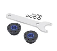 FTVOGUE Kit de Sello de Cilindro de Dirección Hidráulica de Montaje Frontal para Seastar HS5157, Kit de Sello de Plástico de Aluminio con Llave de Pasador y Extractor de Soporte, para Fueraborda de un