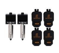FTVOGUE Kit Hotend de Acero Endurecido de 0,8mm, 4 Uds., Fundas de Silicona, Rotura de Calor de Metal para P2S H2S H2D H2C A1 A1 Mini