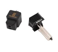 FTVOGUE Kit Hotend para Impresora 3D, Cabezal de Impresión con Boquilla de Acero Endurecido con Bloque de Cobre Chapado en Ni Cr y Garganta de Aleación de Ti, Reemplazo de Funda de Silicona para