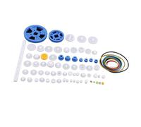 FTVOGUE Kits de Engranajes de Plástico de 80 Piezas, Juego de Piezas de para Coches Robot de Bricolaje, Varios Tamaños para Proyectos de Tecnología de Modelos (80 Tipos de Kit de Engranajes)
