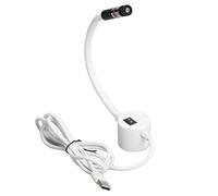 FTVOGUE Lámpara de Cuello de Cisne USB Magnética con Luz Verde para Máquina de Coser con Manguera de Silicona Ajustable de 360 ° para Máquina Herramienta Carpintería Reparación
