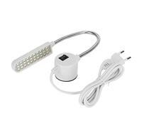 FTVOGUE Lámpara LED para Máquina de Coser, Luz de Trabajo de Cuello de Cisne de 30 Cuentas con Base Magnética para Iluminación Flexible en Mesas de Costura y Estaciones de Manuali