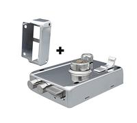 FTVOGUE Lanzas de Puerta Exterior Cilindro de Muerto de Llave de Estilo Vintage Kit de Bloqueo Doméstico para Puerta y Seguro - Diseño Compacto, Altamente Anti Robo - Adecuado para de Seguridad,