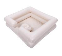 FTVOGUE Lavabo de champú Inflable Portátil con Almohada de Soporte para el Cuello para Personas Mayores Discapacitadas Postradas en Cama, Incluye Válvula de Seguridad para una Fácil