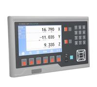 FTVOGUE Lectura Digital LCD Pantalla DRO Consola de Lectura Digital Pantalla en Color Verdadero de 7 Pulgadas Chip Central de 34 Bits Memorias de 64 M Sonda Táctil Ayuda (Enchufe de la UE 2 ejes)
