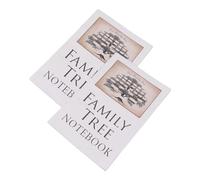 FTVOGUE Libro de Registro de Recolección de Memoria de árbol Genealógico, 2 Piezas de Doble Cara para Preservar la Historia Ancestral