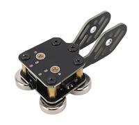 FTVOGUE Llave CW de Doble Paleta, Codificador de Código Morse con USB y Conector de 3,5 Mm, Diseño Portátil Liviano para Radioaficionados y Teléfonos Inteligentes, Base Magnética para un