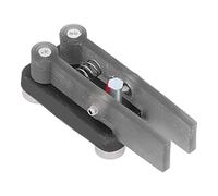 FTVOGUE Llave de Código Morse, ABS de Doble Paleta CW Morse Key Transmisor Manual HY QU 7025 con Cojín de Protección contra Rayones, Herramienta Portátil de Práctica de Radio de Onda Corta para