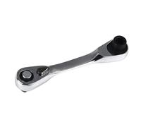 FTVOGUE Llave de Trinquete de Doble Cabeza, Herramienta Manual Multifuncional de Alta Resistencia con Accionamiento de 72 Dientes para Reparación y Mantenimiento de Automóviles