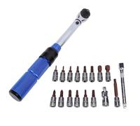 FTVOGUE Llave Dinamométrica con Accionamiento de 1/4 de Pulgada Juego de Llaves Dinamométricas de 1/4 de Pulgada Trinquete de 72 Dientes de 2-24 N.m Reversible con Botón de Liberación