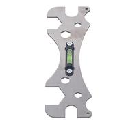 FTVOGUE Llave Especial Llave Universal para Grifo con Nivel de Burbuja Herramienta Multifuncional de Acero Inoxidable para Instalación de Ducha Accesorios de Plomería de Baño