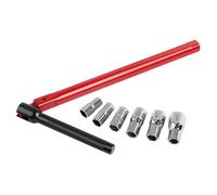 FTVOGUE Llave para Fregadero de Baño, Herramienta de Instalación de Grifo, Junta Hexagonal de 6 Mangas con Giratorio para Desmontar Válvulas de Calentador de Agua