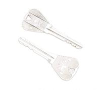 FTVOGUE Llave Plegable Juguete para Trucos de Magia Accesorio de Ilusión de Plano de Metal 7,7 X 2,8 Cm con Llave a Través del Anillo y en Efecto Botella para Magos Principiantes Actuación en Fiestas