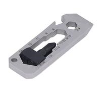 FTVOGUE Llavero Multiherramienta, Herramienta de Bolsillo de Acero Inoxidable 8 en 1, Mini Multiherramienta para Exteriores con Abridor de Botellas, Llave, Regla, Clavadora, 2,64 X 0,83 Pulgadas para