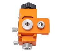 FTVOGUE Localizador de Punzones de Doble Orificio, Plantilla de Posicionamiento de Taladro Ajustable, Aleación de Aluminio con Bujes de Acero Inoxidable, Tableros de 15-25 Mm, Varillas de 20-33 Mm