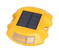 FTVOGUE Luces Solares para Muelles, Aluminio Fundido, Inducción Automática, LED, para Entradas de Vehículos, con Alto Brillo, para Jardín, Patio Trasero, Terraza, 6V 1.8W (luz amarilla)