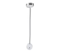 FTVOGUE Luz de Lectura para RV con Puerto USB, Lámpara de Pared de Cuello de Cisne Flexible, Control Táctil de Ajuste de 360 ° para Yate y (Cromo)