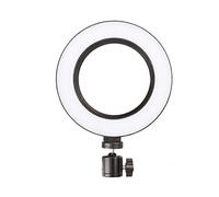 FTVOGUE Luz de Relleno de Fotografía Regulable Anillo de Luz LED de 160MM con 3 Colores Trípode de Mesa Giratorio de 360 ° para Vídeo de Maquillaje en Vivo (16cm)