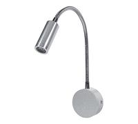 FTVOGUE Luz de trabajo de lectura montada en la pared con cuello de cisne flexible, lámpara blanca/cálida con led de cama AC85-265V 1W / 3W(warm white(3500k)-3W)