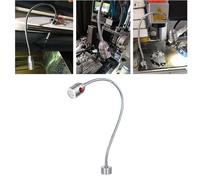 FTVOGUE Luz de Trabajo LED de Cuello de Cisne, Lámpara de Herramienta con Base Magnética de Metal, Alto Brillo de 5W 24V para Mecanizado y Uso en Escritorio