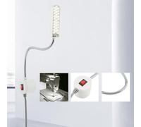 FTVOGUE Luz para Máquina de Coser LED 30, Lámpara Flexible Cuello de Ganso 360°, Base Magnética N38 Fuerte, para Máquina de Coser Iluminación (ABS 2)