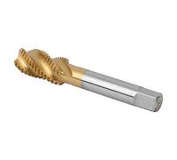FTVOGUE Macho de Roscar Macho de Roscar en Espiral de Acero de Alta Velocidad M20 X 2,5 Mm Herramienta de Roscado de Plata Dorada para Acero Inoxidable Placa de Procesamiento de Metales de Cobre y