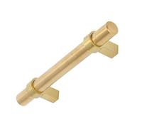 FTVOGUE Manija de Gabinete, Tiradores de Barra de Cajón de Tubo Hueco Moderno de Acero Inoxidable, 10 Piezas para Armario de Cocina, Distancia del Orificio de 128 Mm (Distancia entre agujeros 96 mm)