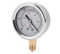 FTVOGUE Manómetro, Manómetro de Vacío de Latón y Acero Inoxidable 1 4 BSP Y60 Lleno de Aceite Radial 0 a 1 Bar Esfera de 68 Mm, para Maquinaria Industria Química Metalurgia