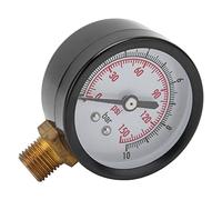 FTVOGUE Manómetro para Compresor de Aire 0 a 10 Bar 0 a 150 Psi G1/4 en Conexión con Monitoreo de Líquido, Medición