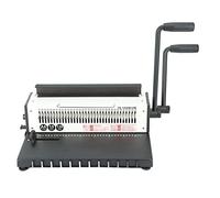 FTVOGUE Máquina de Encuadernación en Espiral con Paso 3:1, Perforadora Manual de 34 Agujeros para Papel Tamaño Carta A4 A5 con Margen Ajustable de 3mm, 5mm y 7mm (Agujero circular)