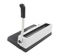 FTVOGUE Máquina de Encuadernación en Espiral, Fabricante de Libros Manual para Tamaño Carta A4 A5, Capacidad de Perforación de 12 Hojas con 46 Agujeros para Uso Doméstico y de Oficina