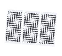 FTVOGUE Marcadores de Escaneo 3D, 980 Pegatinas de Puntos Reflectantes para un Seguimiento Preciso, Diámetro Interior de 3 Mm y Diámetro Exterior de 6 Mm, Película Pet de Alta Reflectividad para