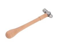 FTVOGUE Martillo de Bola de Acero con Alto Contenido de Carbono, Ergonómico de Madera, Mini Herramienta de Mano con Cabeza Redonda para Joyería, Orfebrería, Martilleo Doméstico
