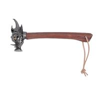 FTVOGUE Martillo de jabalí, Cabeza de Acero Inoxidable con Refuerzo de Aleación de Plata, de Madera con Núcleo de Acero, Alineación Natural de las Manos, para Mantenimiento del Hogar, (SILVER)