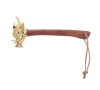 FTVOGUE Martillo de jabalí, Cabeza de Acero Inoxidable con Refuerzo de Aleación de Plata, de Madera con Núcleo de Acero, Alineación Natural de las Manos, para Mantenimiento del Hogar, (GOLD)