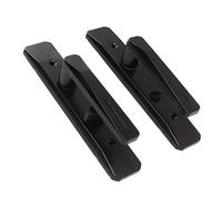 FTVOGUE Mechones de la Puerta en el Hogar Cerraduras de Llave Combinación Característica de Seguridad Atractiva para Dormitorios, 2 X Poorknob2 X Tornillos Accesorios (BLACK)