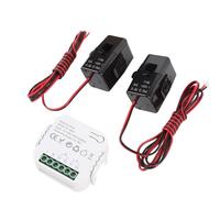 FTVOGUE Medidor de Energía Inteligente, Monitor de Electricidad Inteligente WiFi con Abrazadera de 2 Piezas 80 A, Monitoreo de Energía en Tiempo Real para Gestión de Solar Fotovoltaica en el Hogar