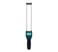 FTVOGUE Medidor de Humedad, Probador de Humedad de Grano de Sonda de Doble Varilla con Pantalla LCD, 14 Configuraciones de Grano Resolución de 0,1%, Probador de Portátil para Maíz de Trigo con