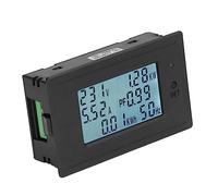 FTVOGUE Medidor de Potencia de Corriente de Voltaje, Medidor Multifunción con Configuración de Corriente y bajo Voltaje, Luz de Fondo Azul y Funciones de Cero de Potencia, Pantalla Digital LCD de
