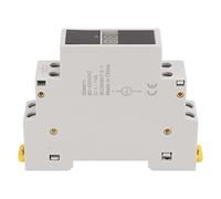FTVOGUE Medidor de Voltaje Monofásico, Voltímetro de Riel DIN ABS Mini Voltímetro Modular CA 80 V a 500 V Pantalla Digital de Precisión del 1 por Ciento para Instalación de Paneles de Electricistas