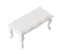 FTVOGUE Mesa Auxiliar en Miniatura para Casa de Muñecas, Muebles Modelo de Madera Livianos con Mano de Obra Fina para Accesorios de Casa de Muñecas a Escala 1/12 (White)