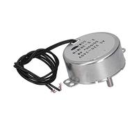 FTVOGUE Micromotor Motor Síncrono de Latón y Aluminio CA 220 a 240 V 4 W 2,5 a 3 RPM CCW Eje de 5 Mm para Ventilador Eléctrico Guía de Aire Calentador Soporte de Exhibición Placa Giratoria para