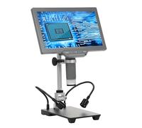 FTVOGUE Microscopio Digital, Pantalla LCD, Control Remoto, Pantalla de 10,1 Pulgadas con Resolución de 16 MP para Colectores y Soldadura