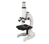 FTVOGUE Microscopio Monocular 640X, Kit de Microscopio de Acero Inoxidable con Volante de Enfoque Coaxial Dual, Juego de HD para Estudiantes Observación de Laboratorio en el Aula