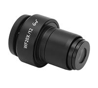 FTVOGUE Microscopio Ocular de 30 Mm Pieza Ocular Gran Angular WF20X Lente óptica de 12 Puntos Oculares Altos Campo de Visión de 12 Mm Interfaz Estándar de 30 para Observación de Microscopía y (Black)