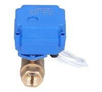 FTVOGUE MINI DN15 1/2IN DC12V Válvula de Bola de Latón Interruptor Eficiente para Sistemas de Purificación de Agua, Respuesta Rápida 3-5s, Protección IP67, Presión Máxima de 1.0MPA